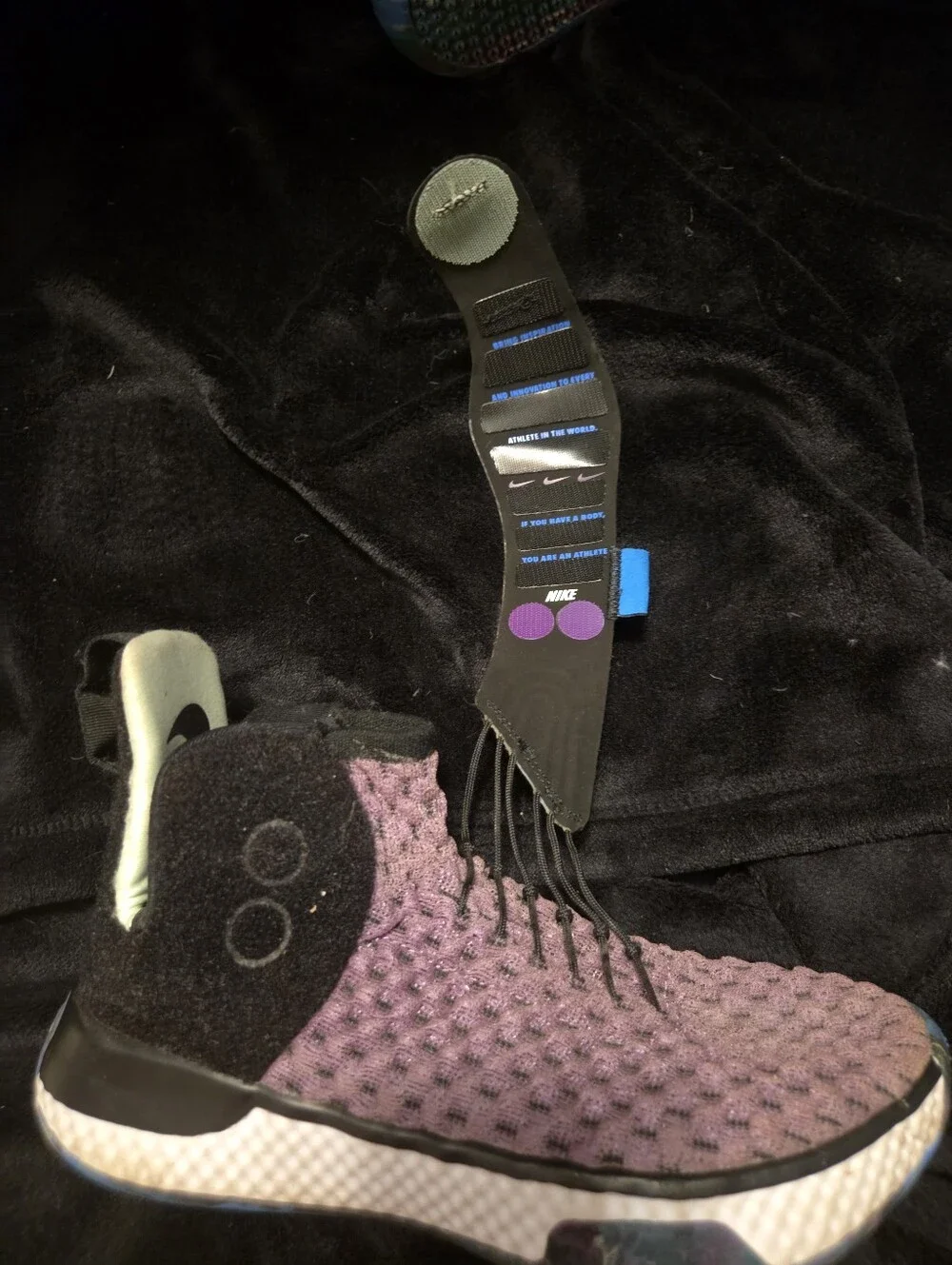 Nike Purple Knit High-Top Sneakers